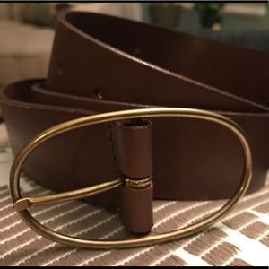 Brown leather Loft belt